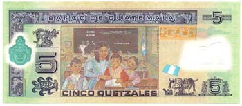 Banconote Estere. Guatemala. 5 ... 