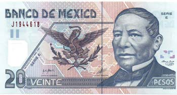 Banconote Estere. Messico. 20 ... 