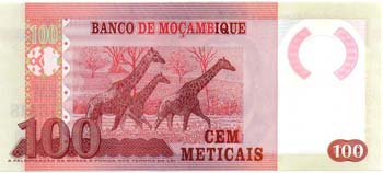 Banconote Estere. Mozambico. 100 ... 