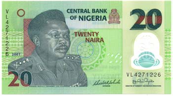 Banconote Estere. Nigeria. 20 ... 