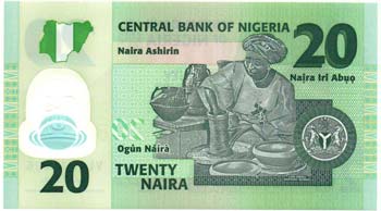 Banconote Estere. Nigeria. 20 ... 