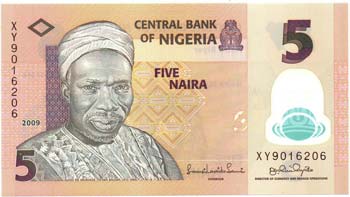 Banconote Estere. Nigeria. 5 Naira ... 