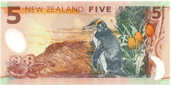 Banconote Estere. Nuova Zelanda. 5 ... 