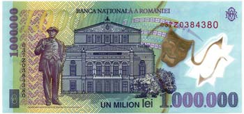 Banconote Estere. Romania. 1000000 ... 