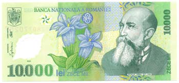 Banconote Estere. Romania. 10000 ... 