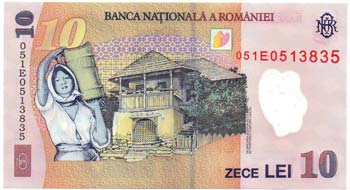 Banconote Estere. Romania. 10 Lei. ... 