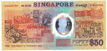 Banconote Estere. Singapore. 50 ... 