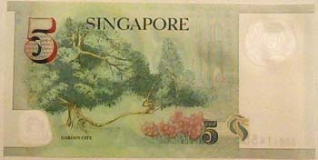 Banconote Estere. Singapore. 5 ... 