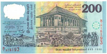 Banconote Estere. Sri Lanka. 200 ... 