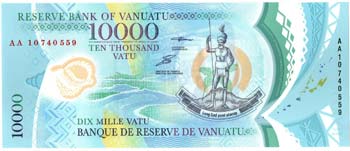 Banconote Estere. Vanuatu. 10000 ... 