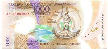 Banconote Estere. Vanuatu. 1000 ... 