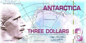 Banconote Estere. Antarctica. 3 ... 