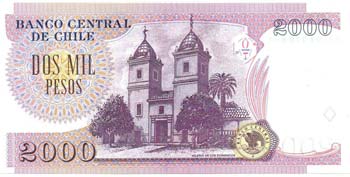Banconote Estere. Cile. 2000 Pesos ... 
