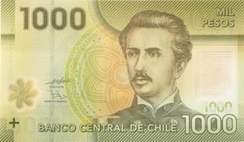 Banconote Estere. Cile. 1000 Pesos ... 