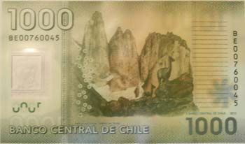 Banconote Estere. Cile. 1000 Pesos ... 