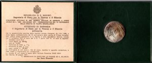 San Marino. 1000 lire 1977. Ag. V ... 