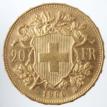 Monete Estere. Svizzera. 20 ... 