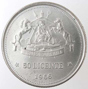 Monete Estere. Lesotho. 50 Licente ... 