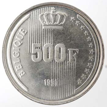Monete Estere. Belgio. 500 Franchi ... 