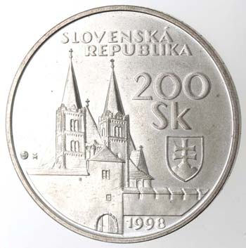 Monete Estere. Slovacchia. 200 ... 