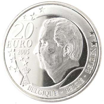 Monete Estere. Belgio. 20 Euro ... 