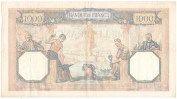 Banconote Estere. Francia. 1000 ... 
