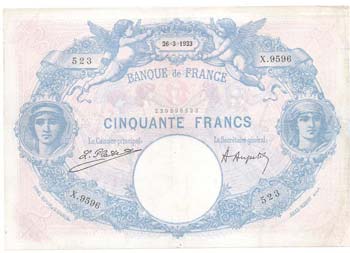 Banconote Estere. Francia. 50 ... 