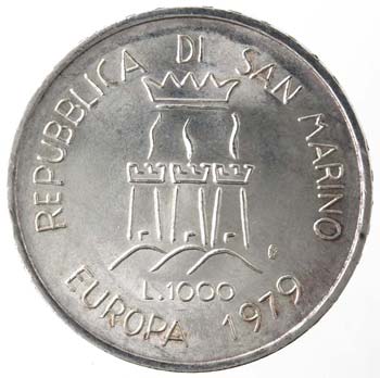 San Marino. 1000 Lire 1979. Ag. ... 