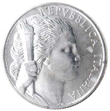 Repubblica Italiana. 5 lire 1950 ... 