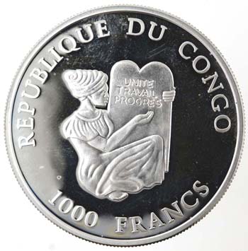 Monete Estere. Congo. 1000 Franchi ... 