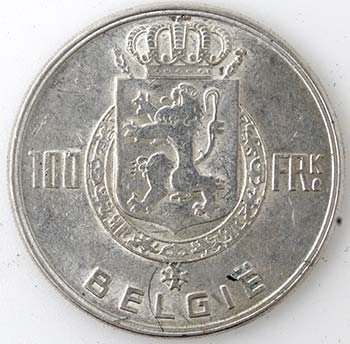 Monete Estere. Belgio. 100 Franchi ... 