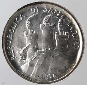 San Marino. 500 lire 1976. ... 