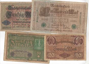 Banconote Estere. Germania. Lotto ... 