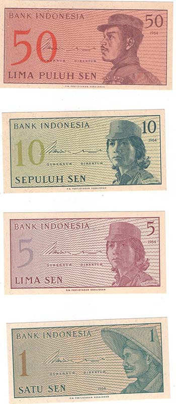 Banconote Estere. Indonesia. Lotto ... 