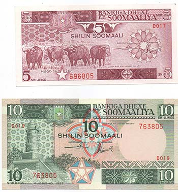 Banconote Estere. Somalia. Lotto ... 