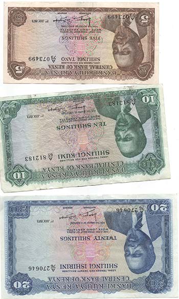 Banconote Estere. Kenya. Lotto di ... 