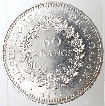 Monete Estere. Francia. 50 Franchi ... 