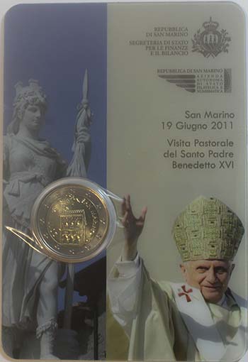 San Marino. Coin Card 2 euro 2011. ... 