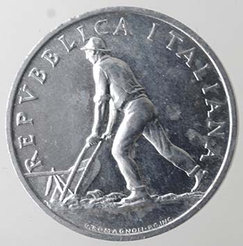 Repubblica Italiana. 2 lire 1948 ... 