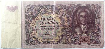 Banconote Estere. Austria. 50 ... 