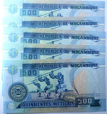 Banconote Estere. Mozambico. 500 ... 