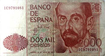 Banconote Estere. Spagna. 2.000 ... 
