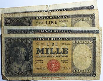 Banconote Italiane. Repubblica. ... 