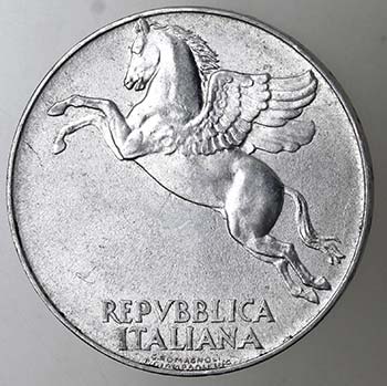 Repubblica Italiana. 10 Lire 1949 ... 