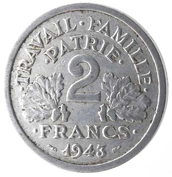 Monete Estere. Francia. 2 Franchi ... 