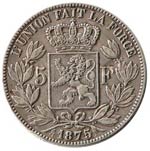Monete Estere. Belgio. Leopoldo II. ... 