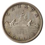 Monete Estere. Canada. Dollaro 1965. Ag. KM ... 