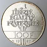 Monete Estere. Francia. 100 franchi 1987. Ag ... 