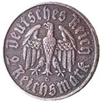 Monete Estere. Germania. 2 Reichsmark 1933. ... 