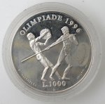 San Marino. 1000 lire 1995. Ag.  Olimpiade ... 